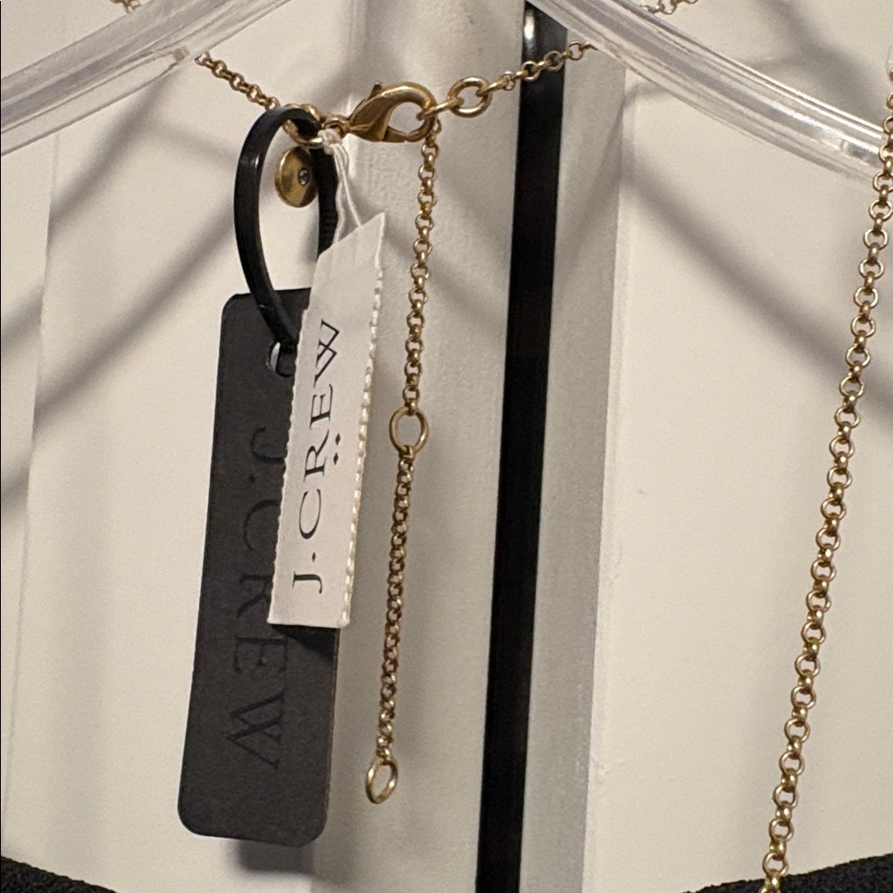 NWT [J.Crew] Chevron Arrow V-Shaped Pendant Chain Adjustable Gold Necklace - Picture 7 of 7